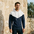 Madline24 - Calin | Zweifarbiger Gekapuzter Hoodie Herren