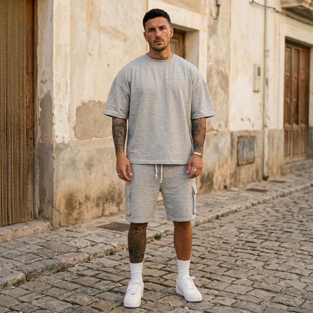 Madline24 - Elsil | Kurzärmliges Weitgeschnittenes Shirt Herren