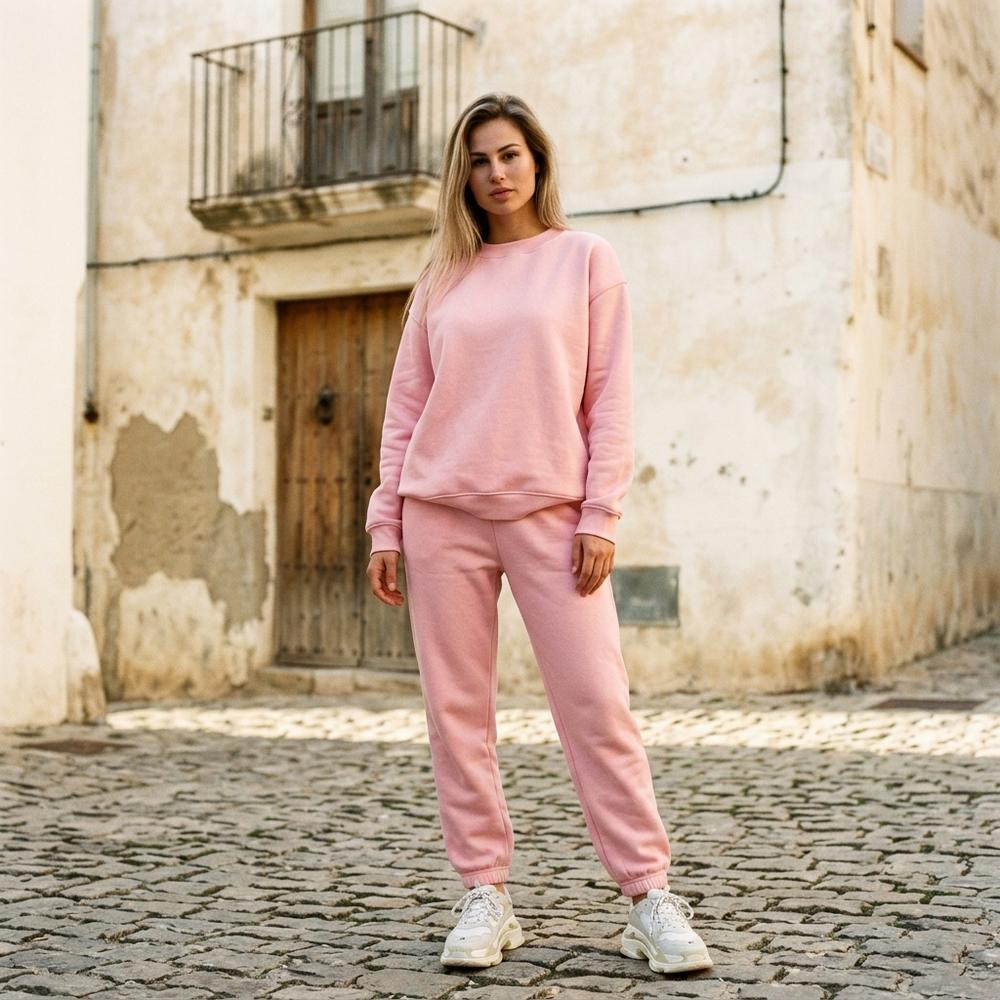 Madline24 - Yoral | Zweiteiliger Lockerer Anzug Hose und Pullover Damen