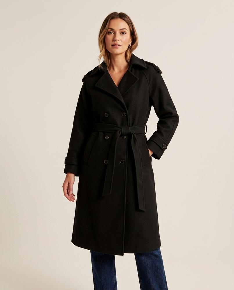 Madline24 - Satir | Doppelreihiger Taillierter Mantel Damen