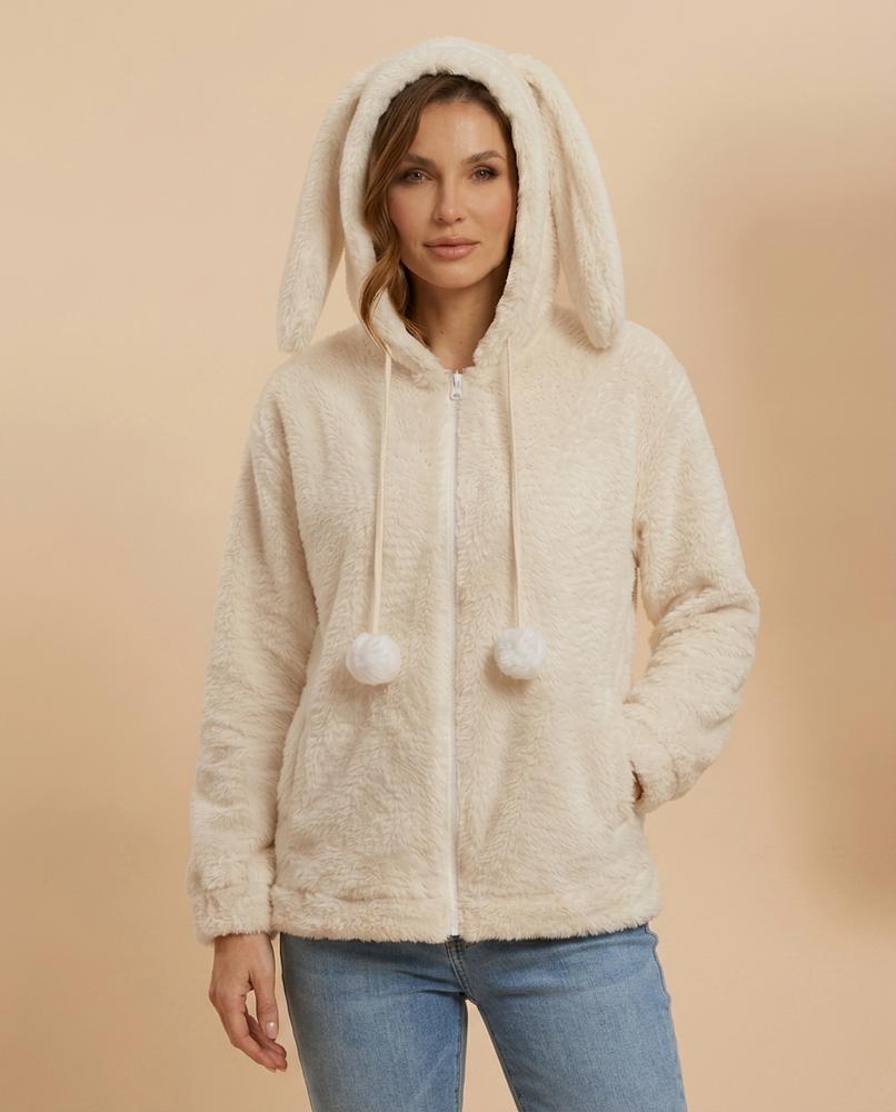 Madline24 - Lasin | Plüschiger Thematischer Hoodie Damen