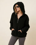 Madline24 - Lonav | Reißverschluss Fleece Hoodie Damen