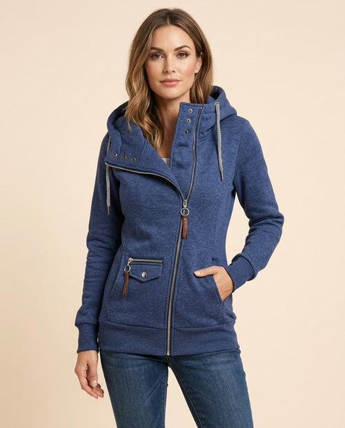 Madline24 - Daral | Tailliert Gefüttert Hoodie Damen