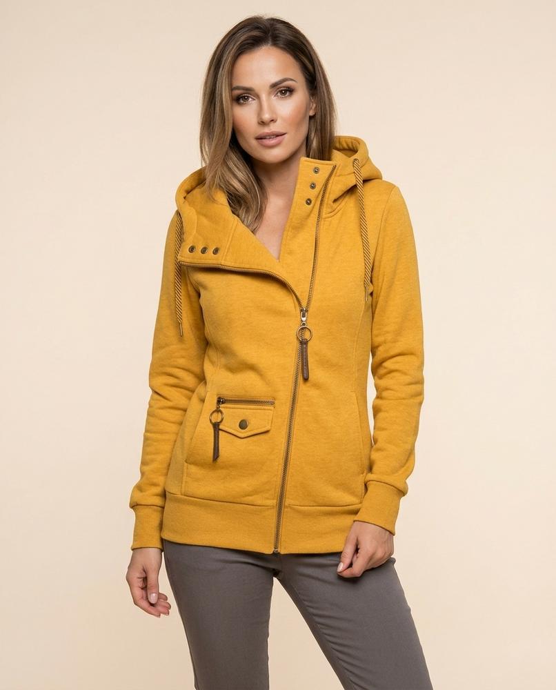 Madline24 - Daral | Tailliert Gefüttert Hoodie Damen