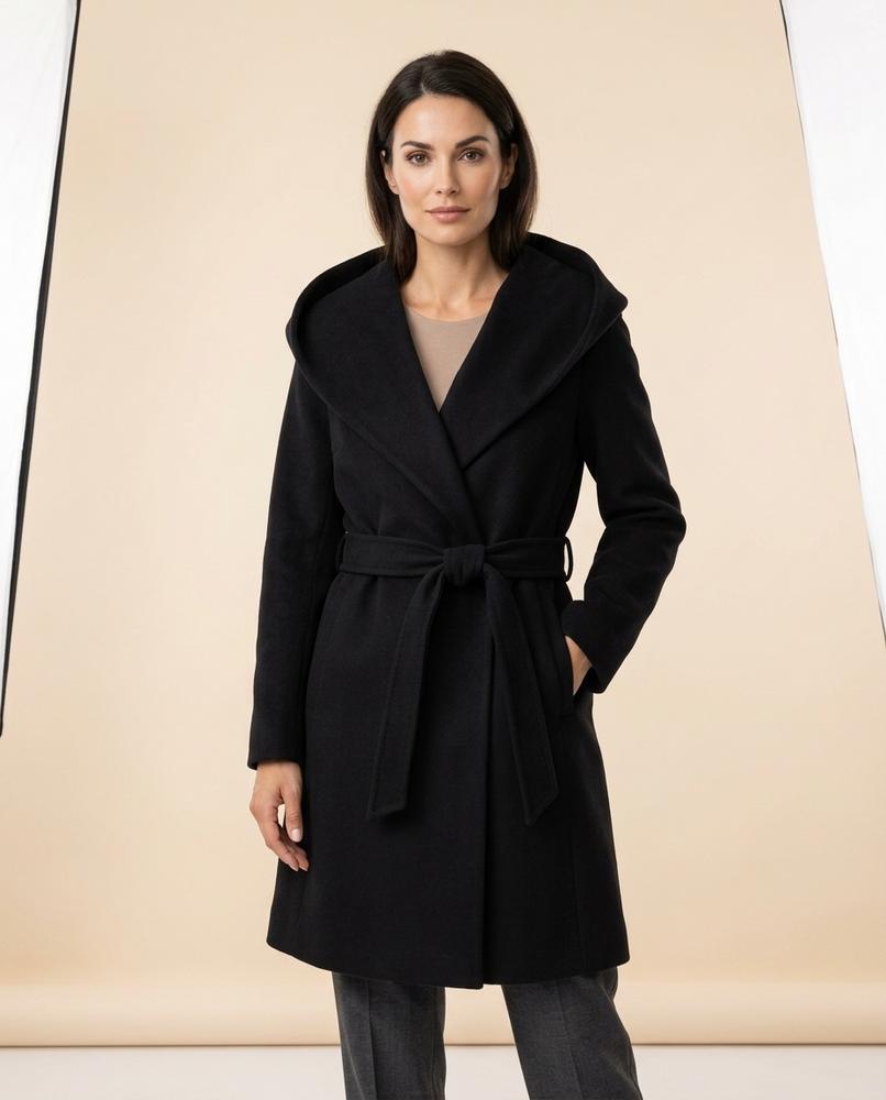 Madline24 - Kamer | Gegürteter Langärmeliger Mantel Damen