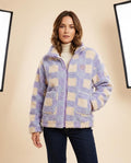 Madline24 - Elnor | Kariert Strukturiert Jacke Damen
