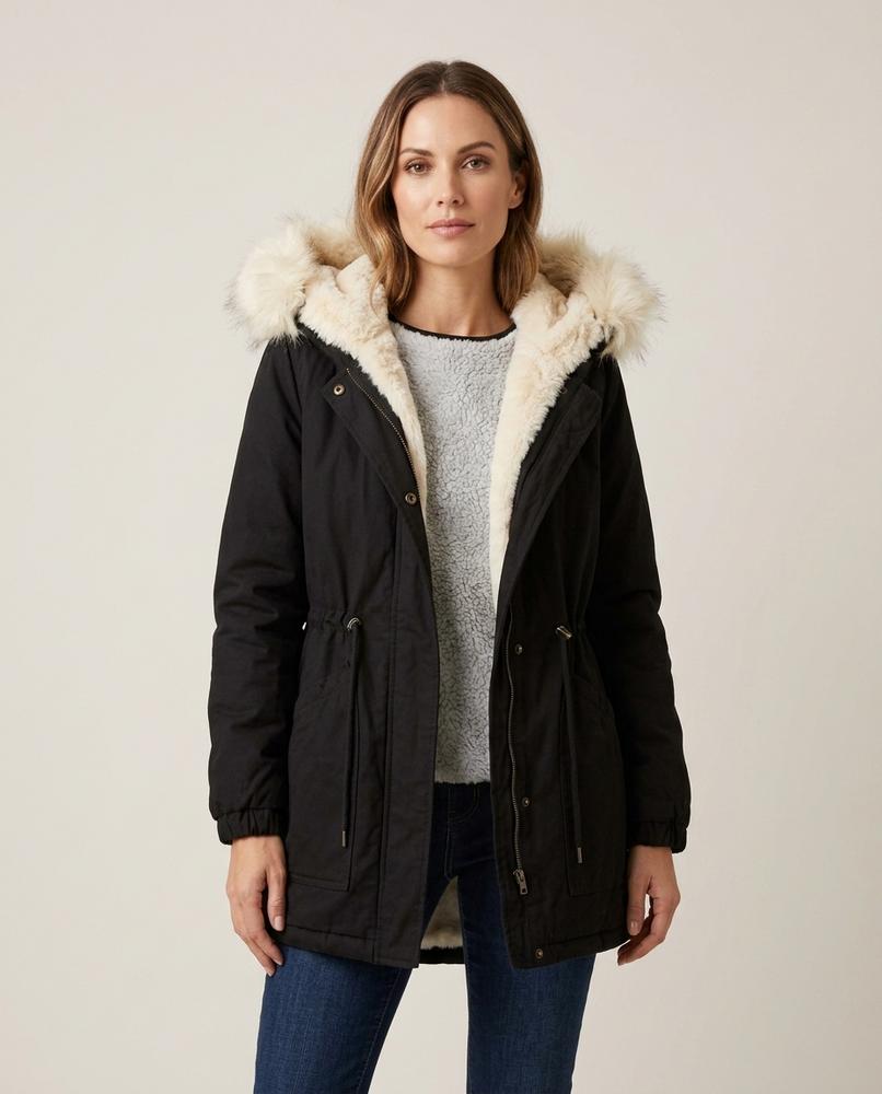 Madline24 - Varam | Gefüttert Warm Mantel Damen