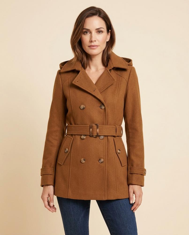 Madline24 - Davel | Doppelreihiger Gefütterter Mantel Damen