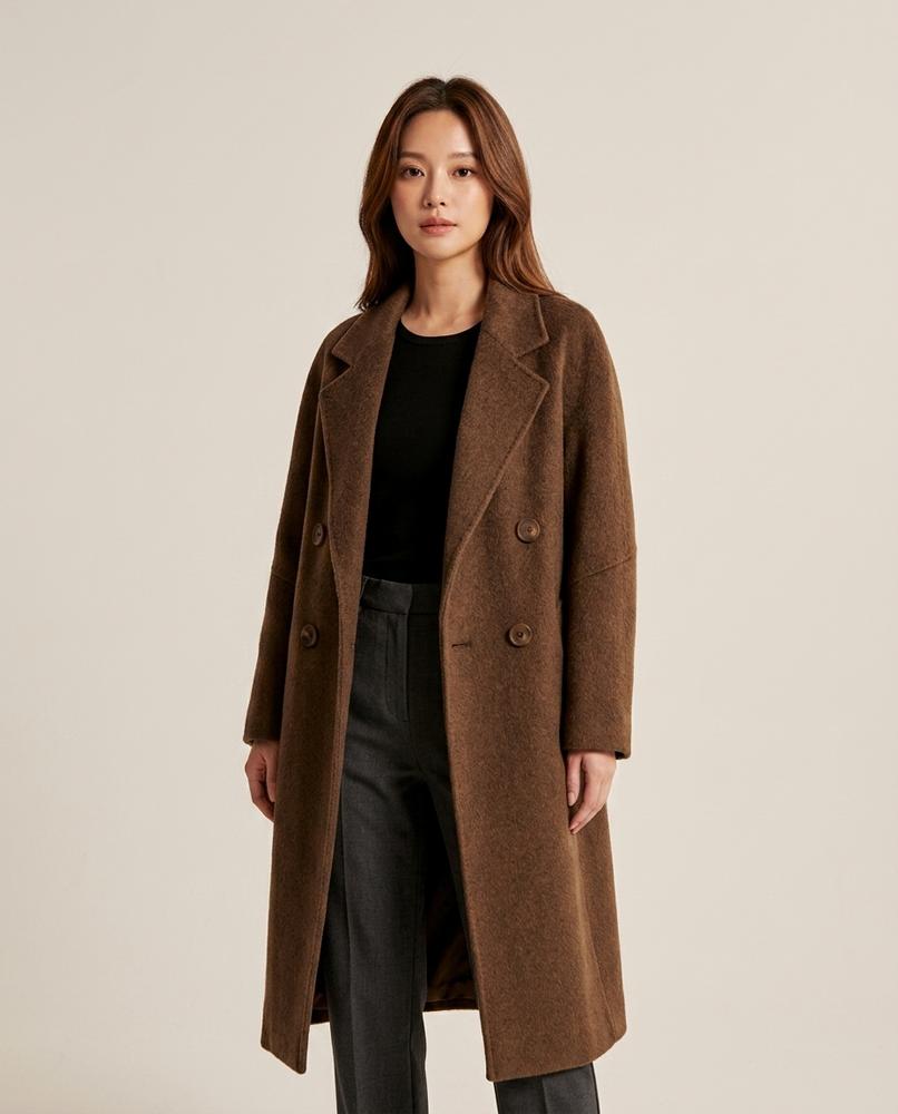 Madline24 - Lamar | Doppelreihiger Woll Mantel Damen
