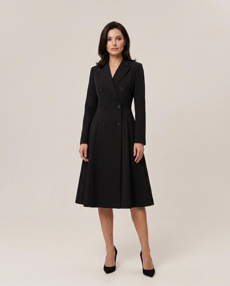 Madline24 - Comin | Doppelreihig Tailliert Kleid Damen