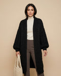 Madline24 - Laran | Grobmaschig Verschlusslos Cardigan Damen
