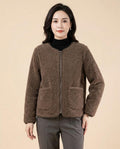 Madline24 - Rator | Gefütterte Strukturierte Jacke Damen
