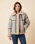 Madline24 - Cakar | Gefütterte Reißverschluss Jacke Damen