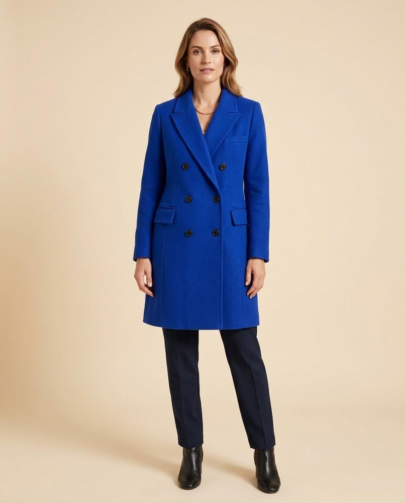 Madline24 - Tiren | Zweireihig Tailliert Mantel Damen