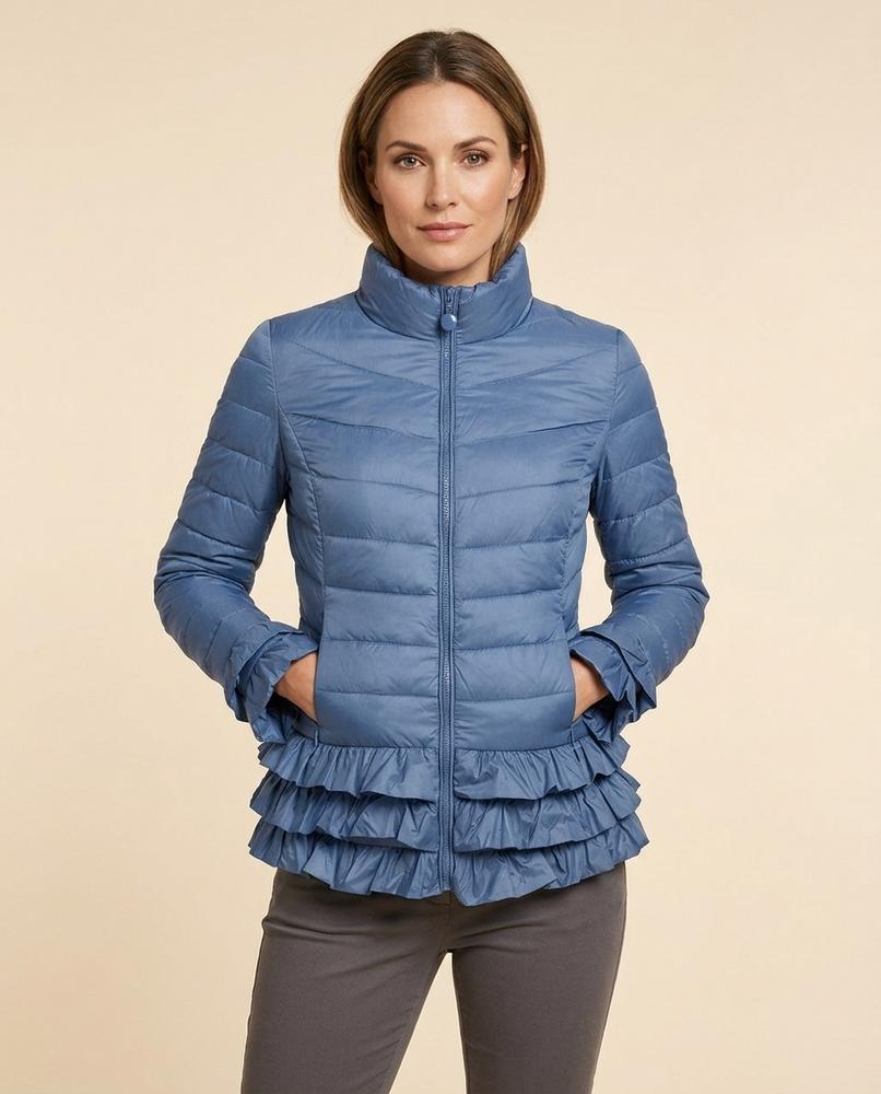 Madline24 - Malin | Gesteppt Gerüscht Jacke Damen