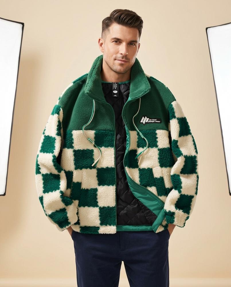 Madline24 - Mavan | Karierte Gefütterte Jacke Unisex