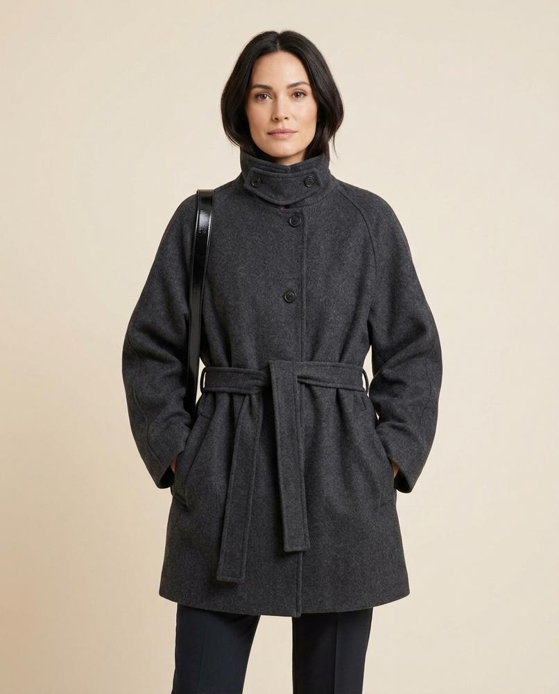 Madline24 - Zaser | Gegürtelt Geknöpft Mantel Damen