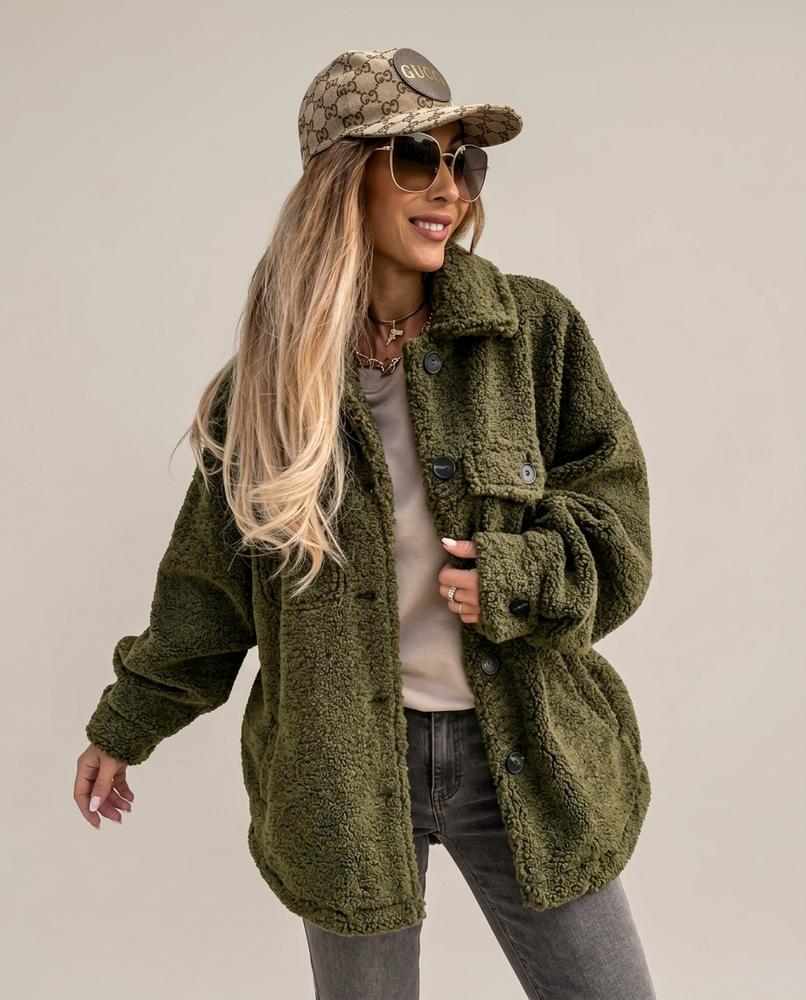 Madline24 - Vimin | Strukturierte Geknöpfte Jacke Damen