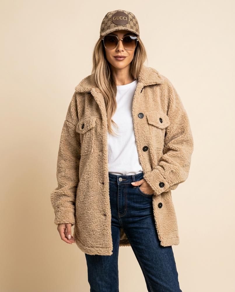 Madline24 - Vimin | Strukturierte Geknöpfte Jacke Damen