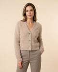 Madline24 - Miser | Flauschige Langärmlige Strickjacke Damen