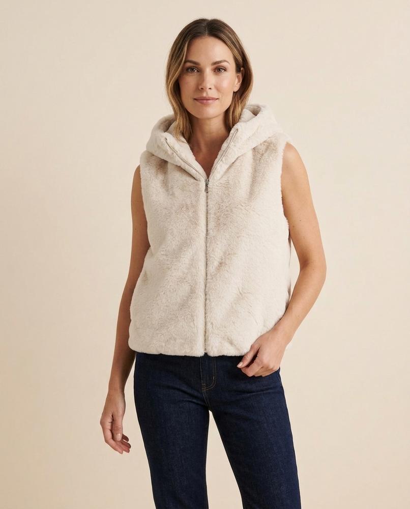 Madline24 - Lalin | Gefüttert Plüschig Weste Damen