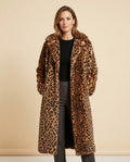 Madline24 - Danal | Gemusterter Langer Mantel Damen