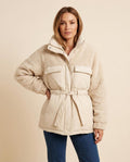 Madline24 - Savan | Gefüttert Tailliert Jacke Damen