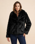 Madline24 - Vesel | Langhaarige Breitkragige Jacke Damen