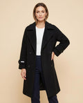 Madline24 - Covar | Doppelreihiger Wollähnlicher Mantel Damen