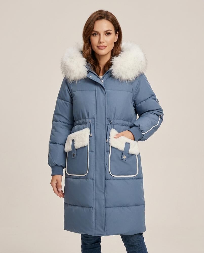 Madline24 - Tavar | Gefütterter Langer Mantel Damen