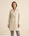 Madline24 - Covin | Doppelreihiger Knielanger Mantel Damen