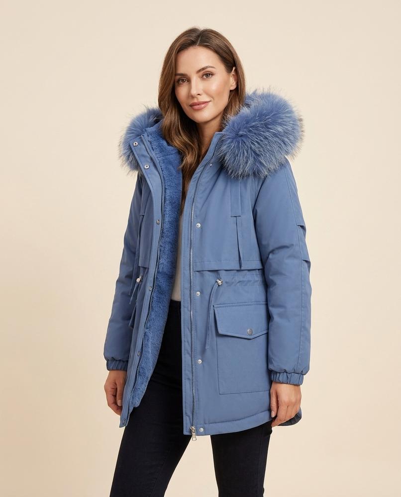 Madline24 - Rotir | Wattierte Taillierte Jacke Damen