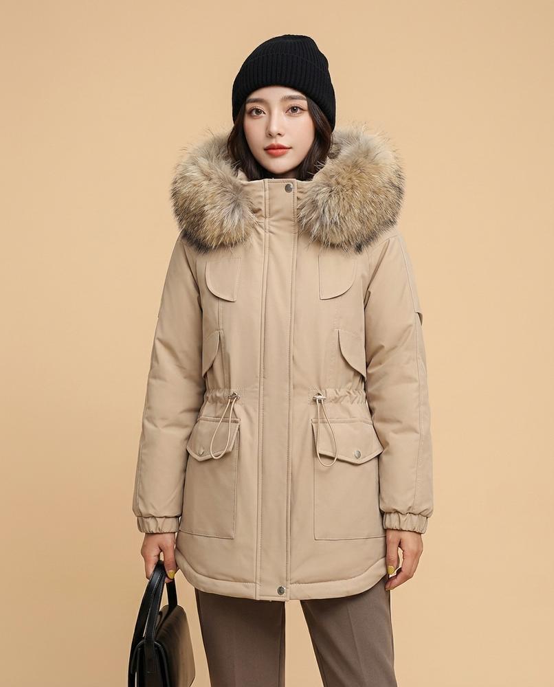 Madline24 - Rotir | Wattierte Taillierte Jacke Damen