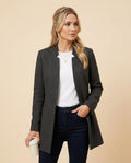 Madline24 - Colen | Strukturiert Kragenlos Mantel Damen
