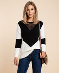 Madline24 - Mazan | Langärmliger Strukturierter Pullover Damen