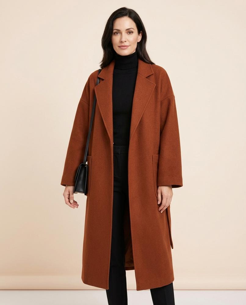 Madline24 - Vekar | Langärmlig Tailliert Mantel Damen