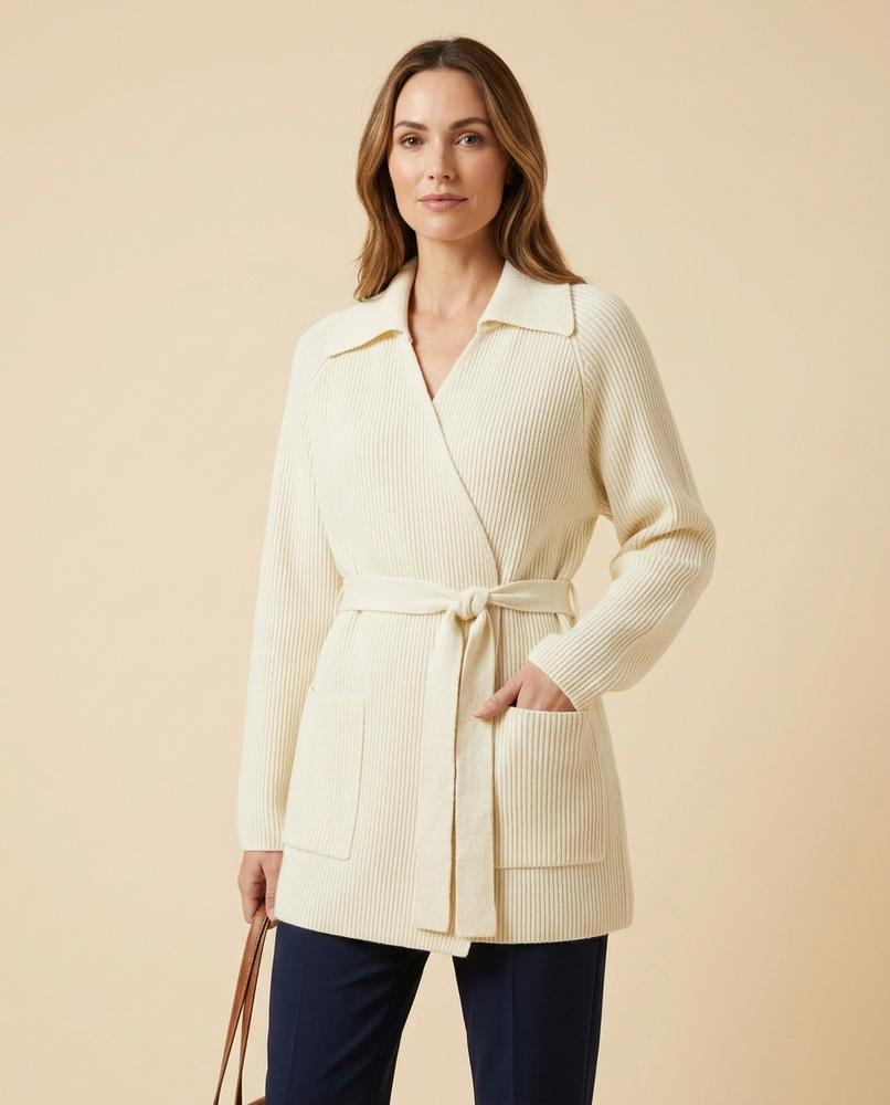 Madline24 - Keral | Gerippter Weitgeschnittener Mantel Damen