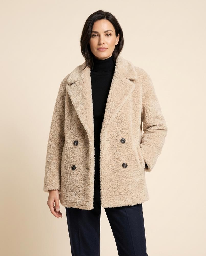 Madline24 - Yosin | Strukturiert Zweireihig Jacke Damen