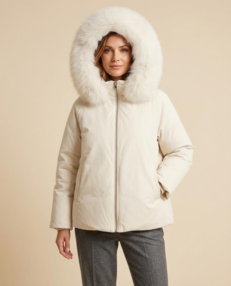 Madline24 - Taver | Gefüttert Fellbesetzt Jacke Damen