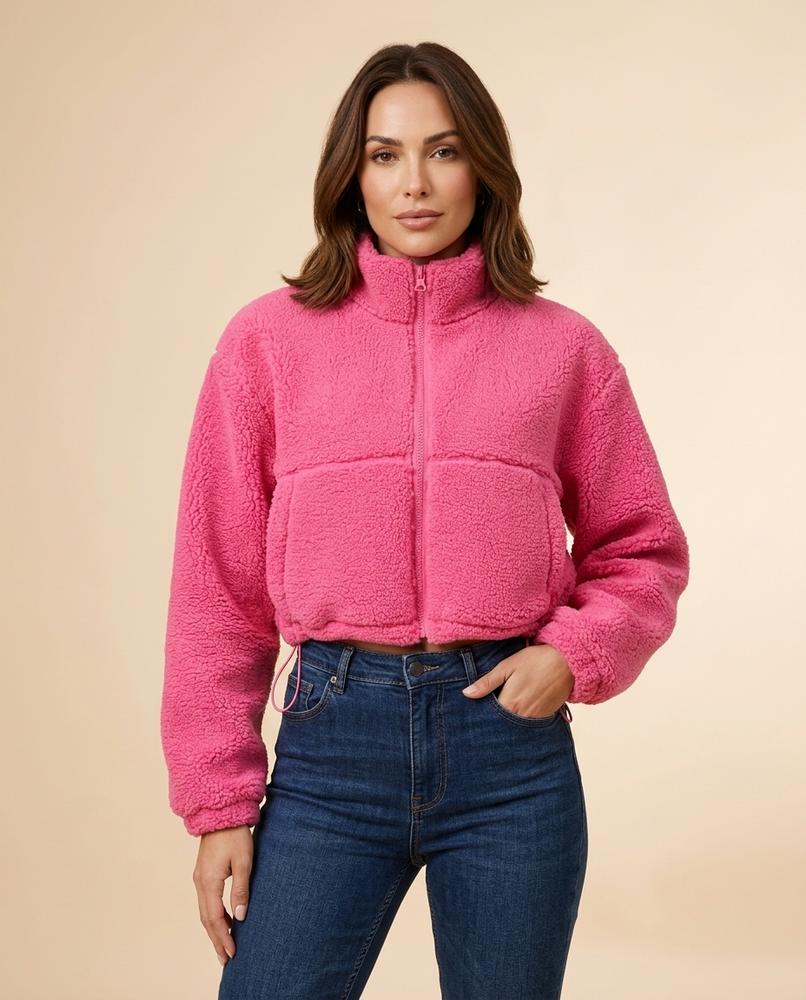Madline24 - Vatir | Kurzgeschnittene Strukturierte Jacke Damen