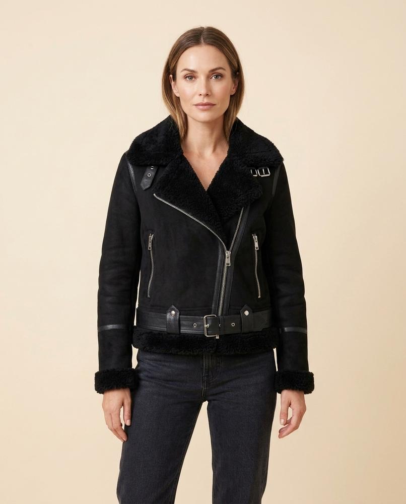 Madline24 - Zatir | Gefütterte Velours Jacke Damen