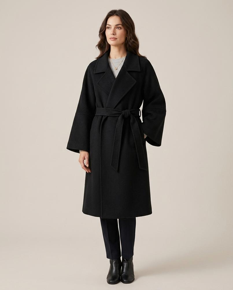 Madline24 - Nevel | Taillierter Langer Mantel Damen