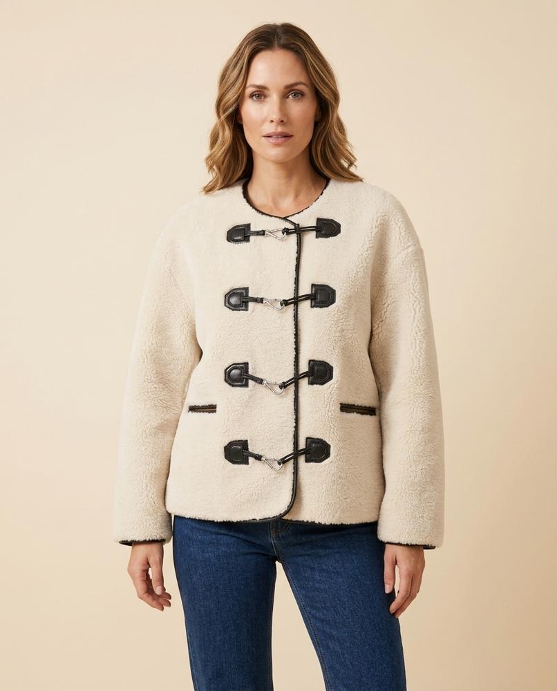 Madline24 - Laver | Gefüttert Strukturiert Jacke Damen