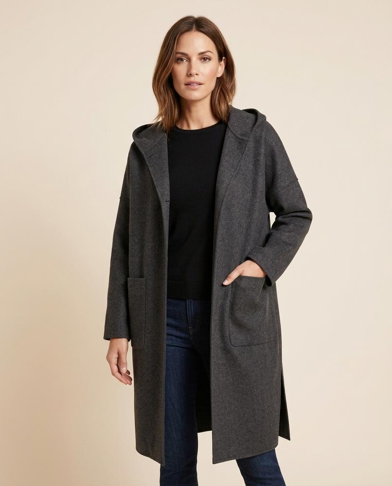 Madline24 - Veren | Offener Langer Mantel Damen