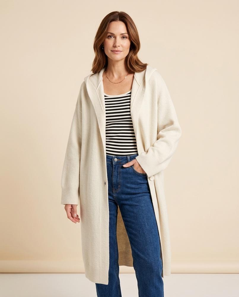 Madline24 - Lasen | Lang Gestrickt Cardigan Damen