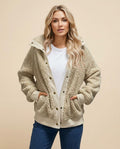 Madline24 - Masol | Strukturiert Geknöpft Jacke Damen