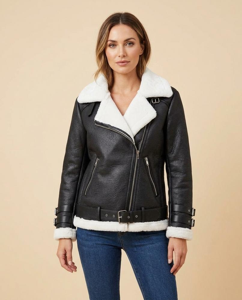 Madline24 - Zaver | Gefütterte Asymmetrische Jacke Damen