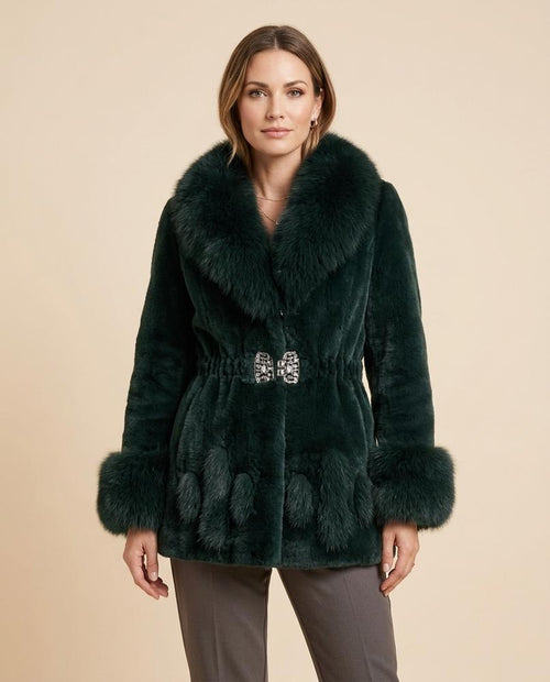 Madline24 - Alsin | Tailliert Verziert Mantel Damen