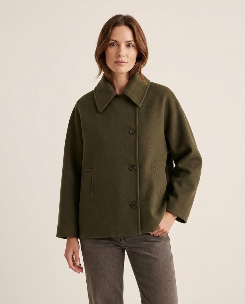 Madline24 - Alken | Kurze Geknöpfte Jacke Damen