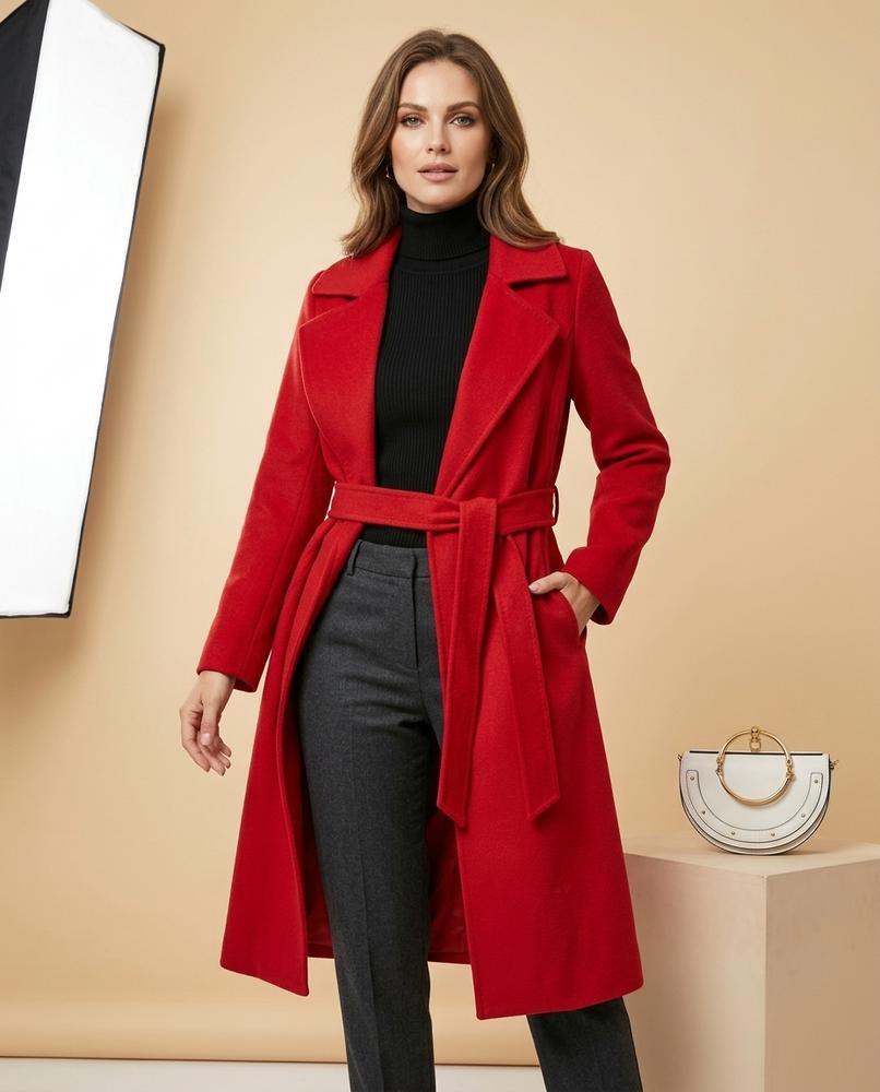 Madline24 - Yodan | Taillierter Reverskragen Mantel Damen